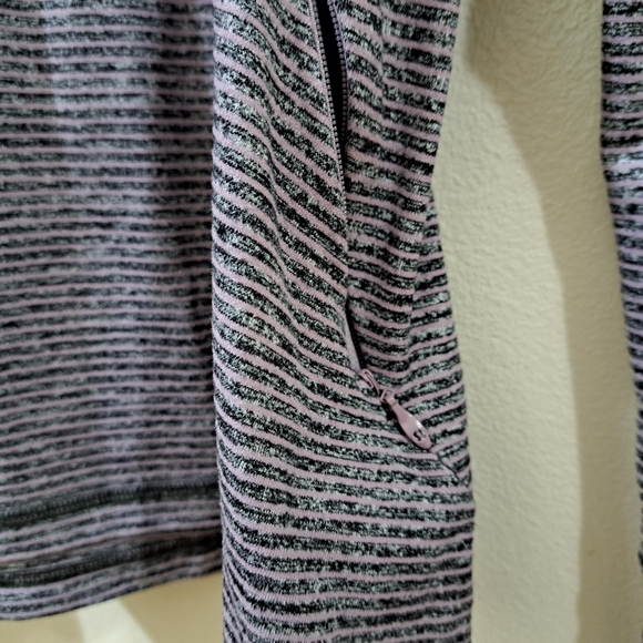 Lululemon race your pace 1/2 zip hyper stripe mauvelous heathered - Picture 11 of 16